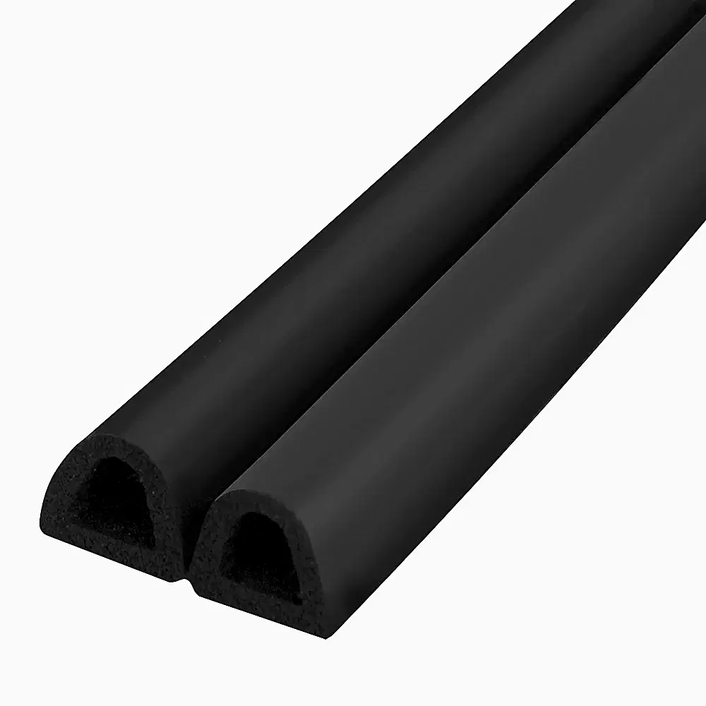 Уплотнитель Fuaro (Фуаро) самоклеящийся ADH/D-12x12mm, BLACK черный 150m 