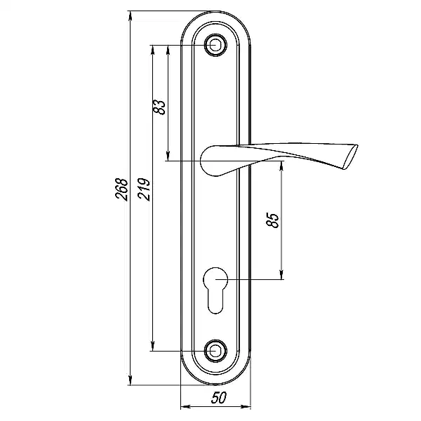 Ручка Punto (Пунто) на планке HANDLE90.CRONA.04-85 (P90 8504 CRONA) AB бронза 