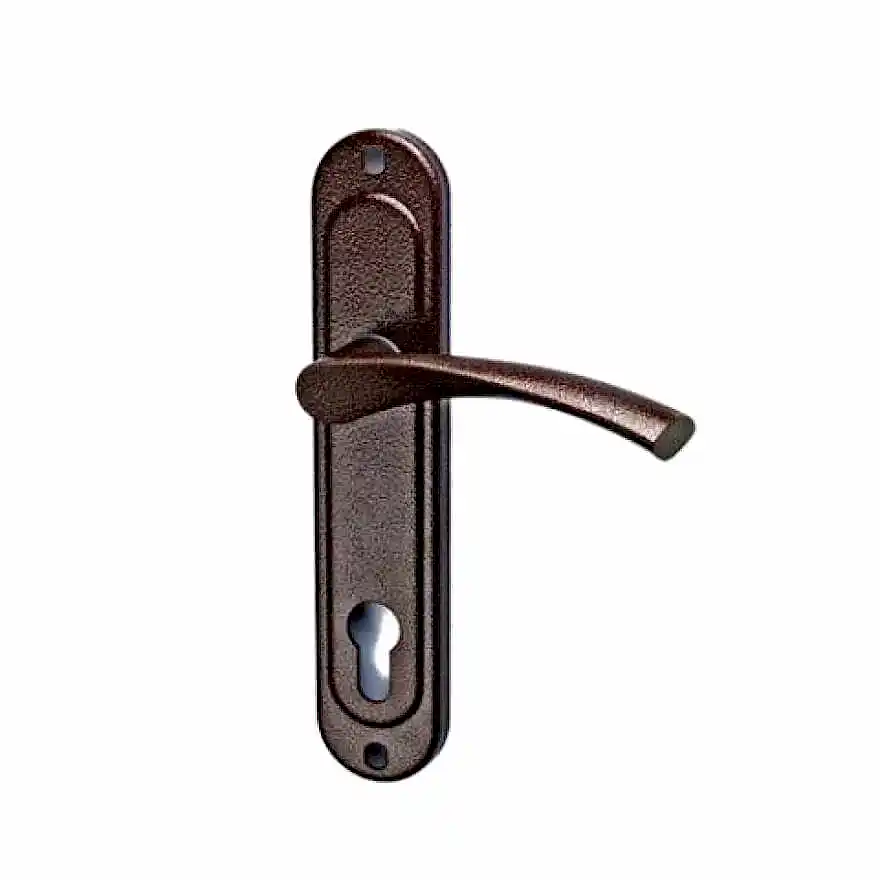 Ручки Elbor (Эльбор) фалевые 4.325.КАПЛЯ.МА, под цил. механизм, медный антик, 85 мм (для 1.03.25, 1.01.27) 