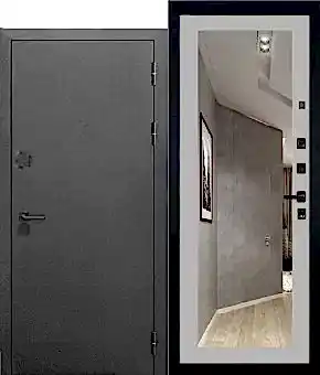 Термокс Серебро / Лиственница бежевая с зеркалом